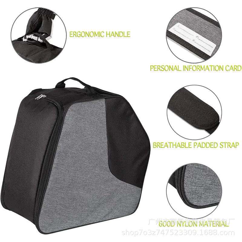 Large Capacity Waterproof Ski Gear Bag with Oxford Fabric